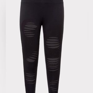 torrid Black Waist Split Leggings 5X NWT